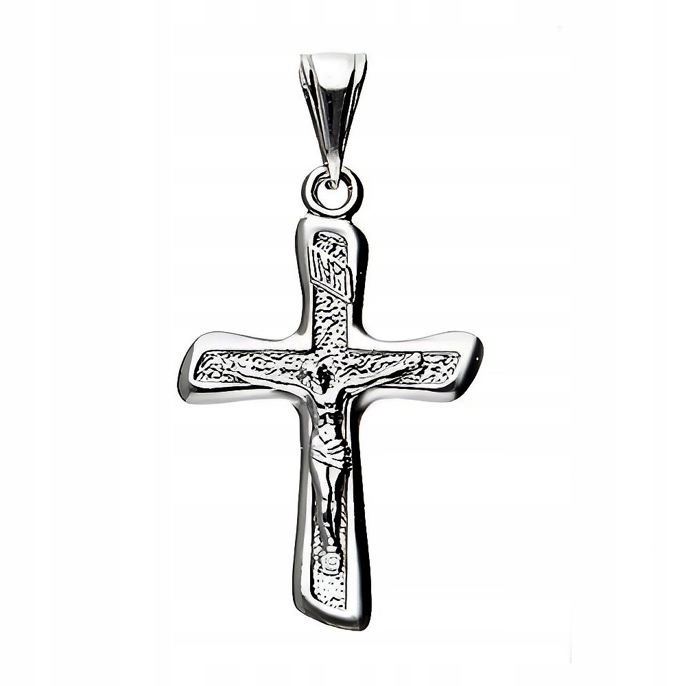 Stříbrný křížek ryzost 925 Přívěsek Kříž s Ježíšem Kristem