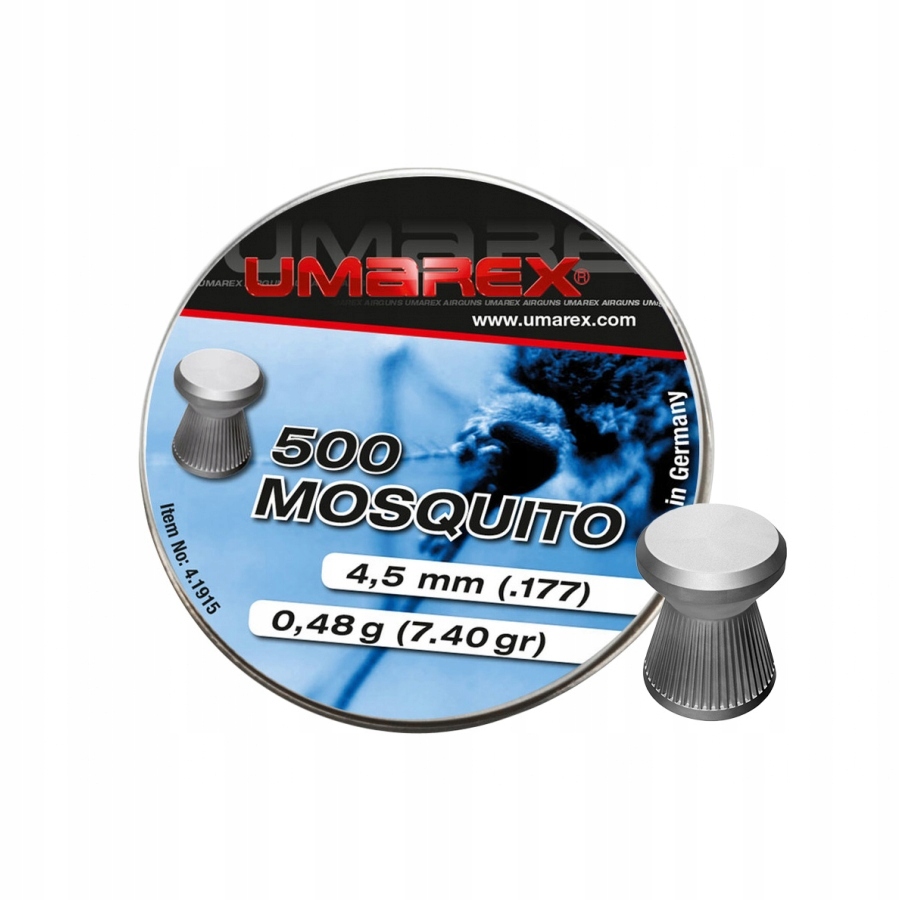 

Śrut Diabolo 4,5 mm Umarex Mosquito Ribbed 500 szt