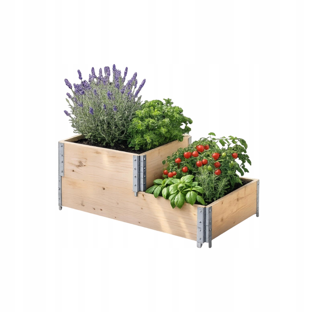 Květináč vyvýšený záhon zeleninová zahrada, vyvýšený záhon bylinkový záhon 2ks