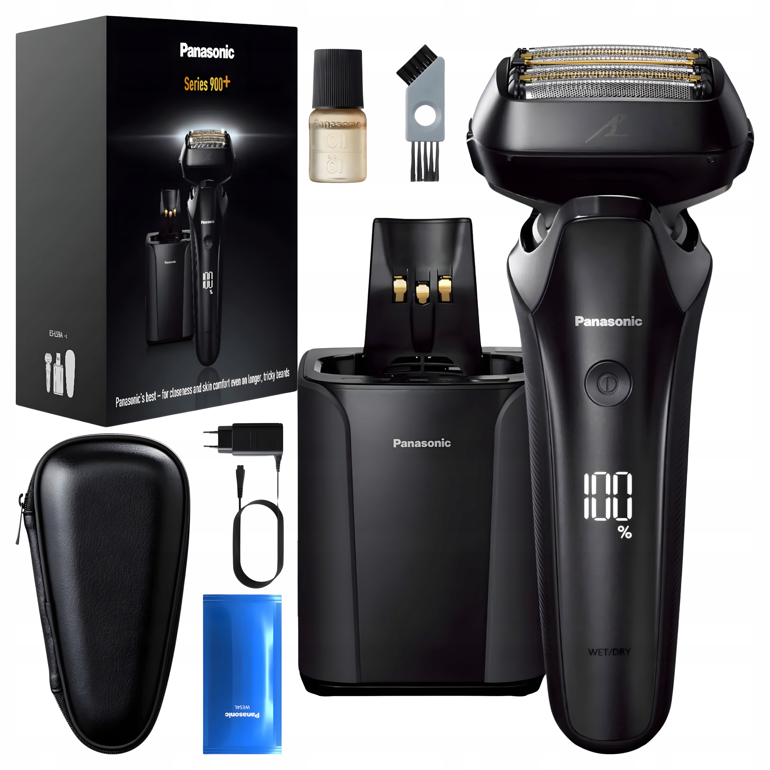 Panasonic ES-LS9A čisticí stanice – Holicí Strojek na vousy a strniště černý
