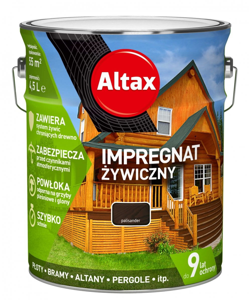 

Altax Impregnat Żywiczny Do Drewna 4,5L Palisander
