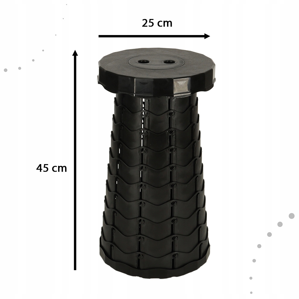 KRZESŁO TABORET TURYSTYCZNY SKŁADANY ROZKŁADANY TELESKOPOWY PRZENOŚNY Materiał siedziska plastik