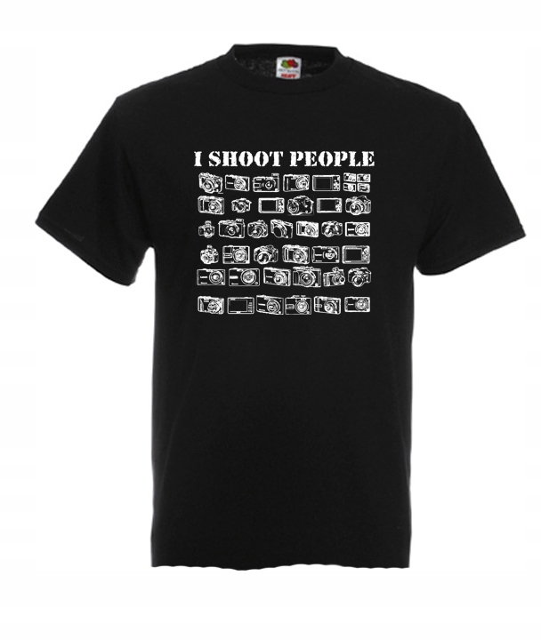 

M Koszulka Męska Fotograf I Shoot People Aparat