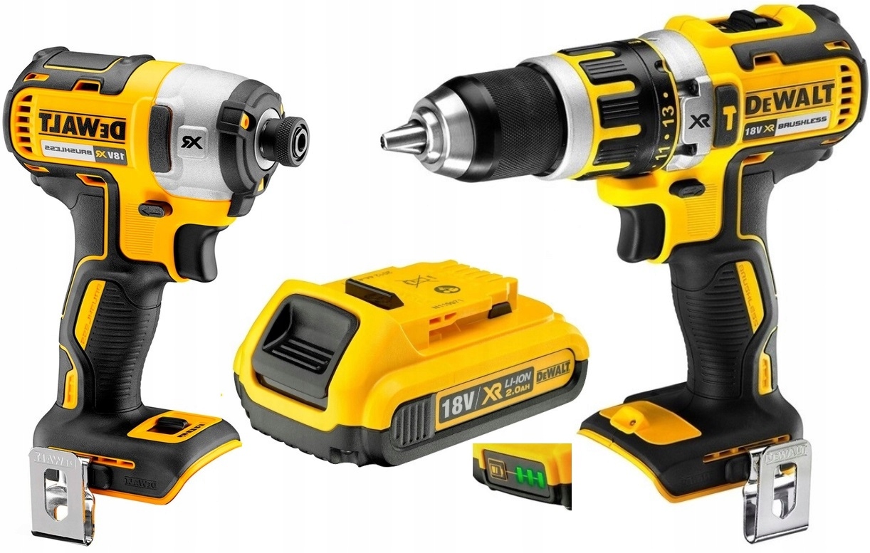 DeWALT DCF887 Udar 205Nm DCD795 Udar 60Nm DCB183 2.0Ah 2Ah 18V Xr