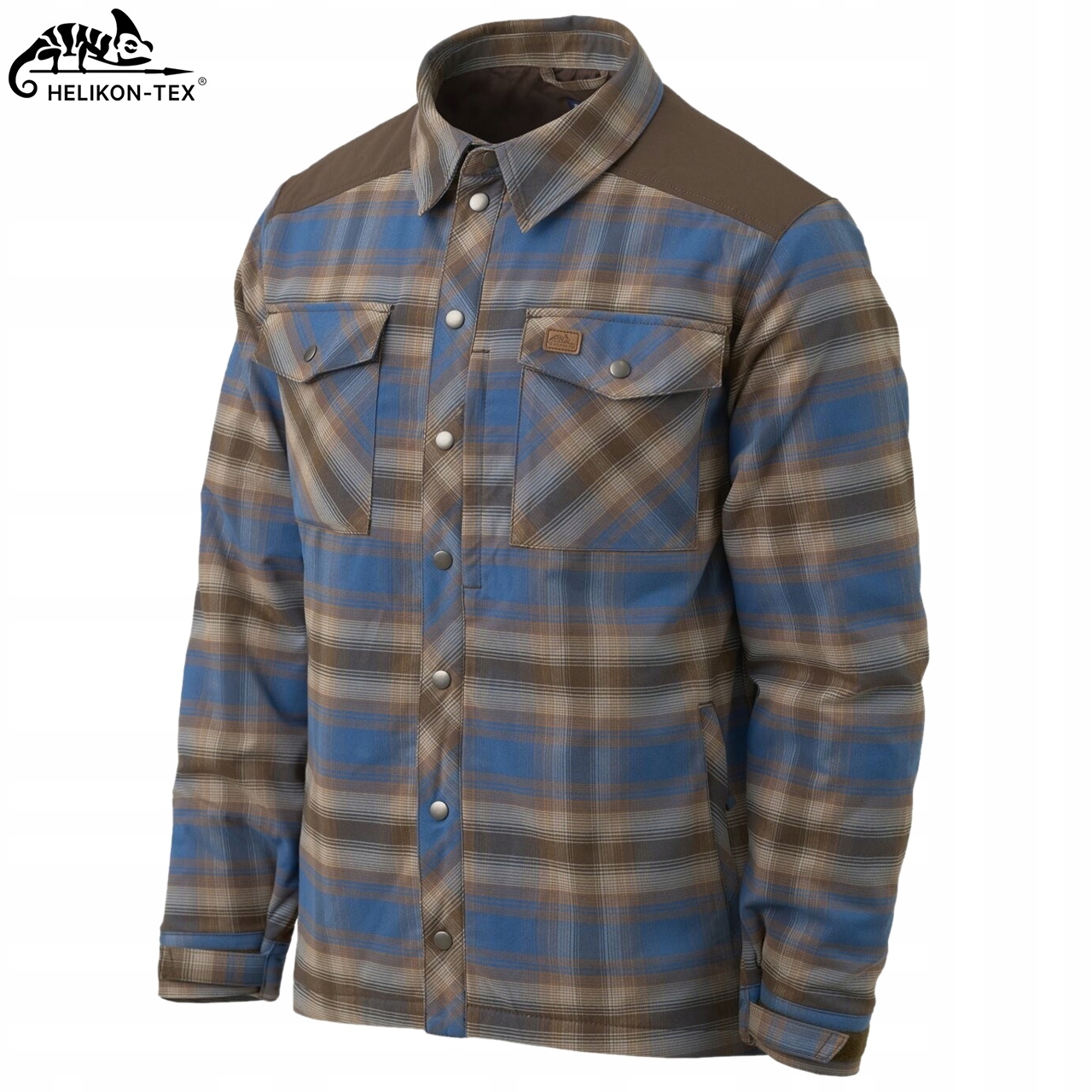 Koszula Męska w Kratę Kurtka Ocieplana WINTER WARDEN HELIKON Niebieska S Rozmiar S