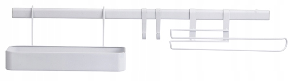 Kuchyňský relingový set bílý matný, pevný