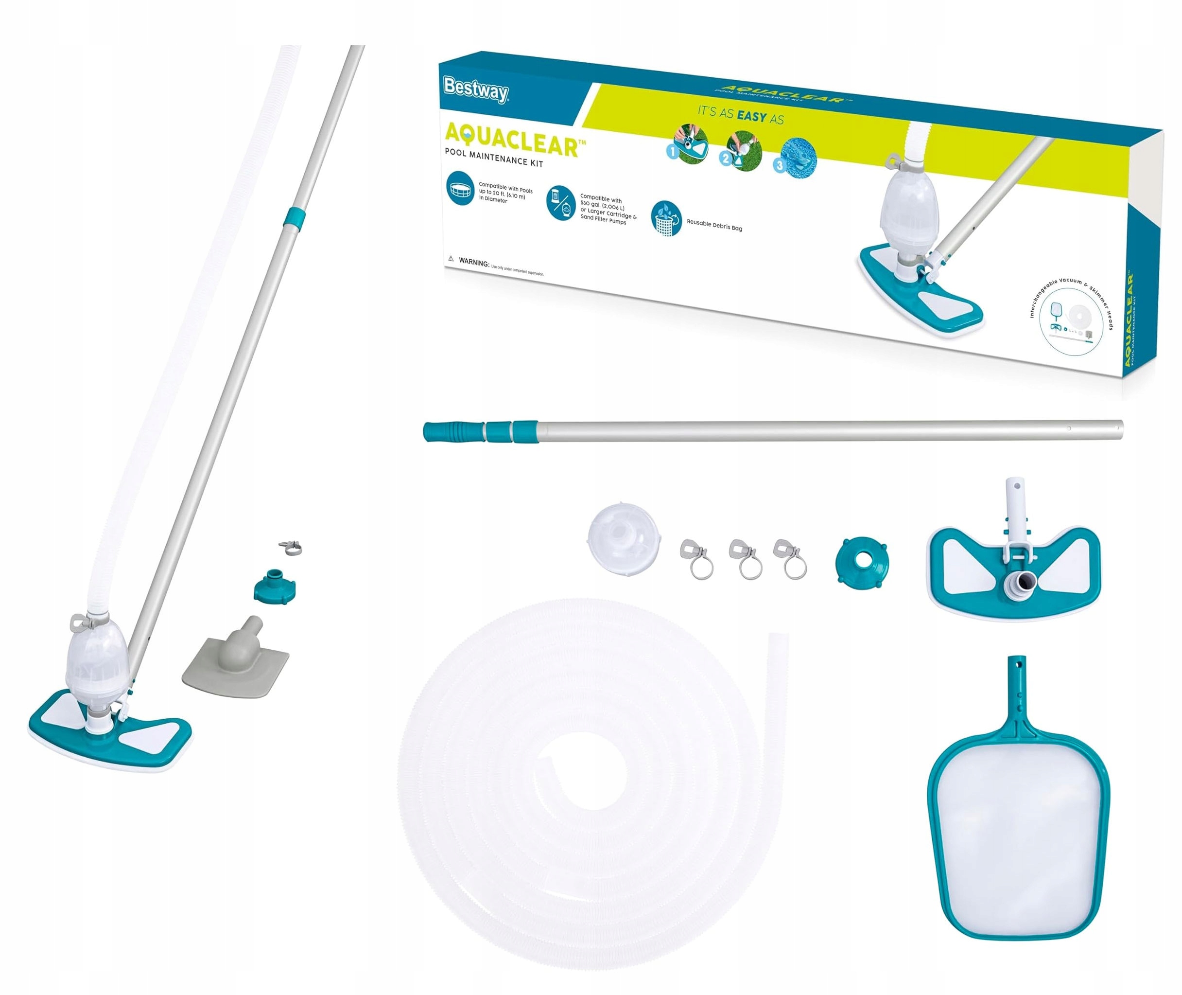 Zestaw czyszczący do basenów Bestway 58234
