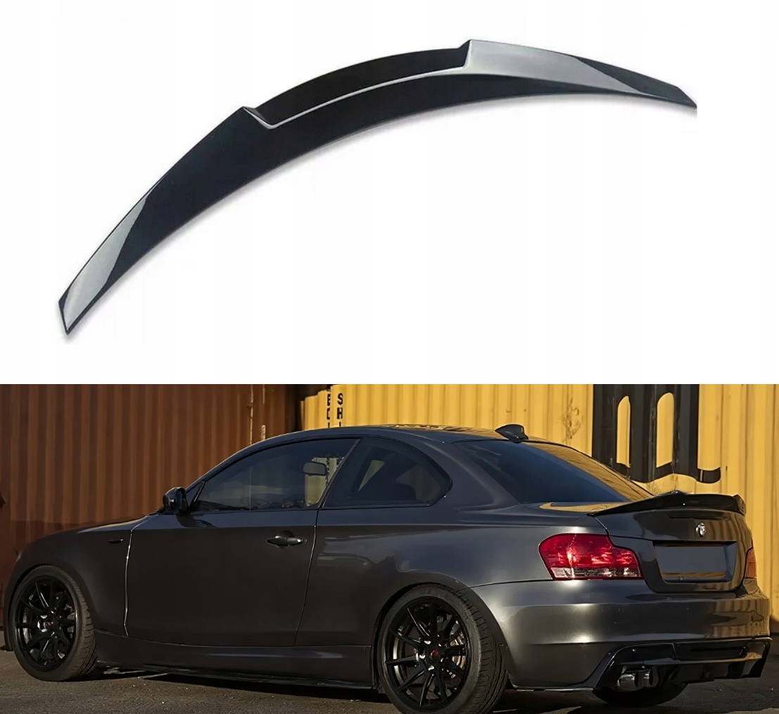 Bmw E82 E88 Spoiler M4 Vzhled Zadní Klapky Zavazadlového Prostoru Letka Spoiler Černá