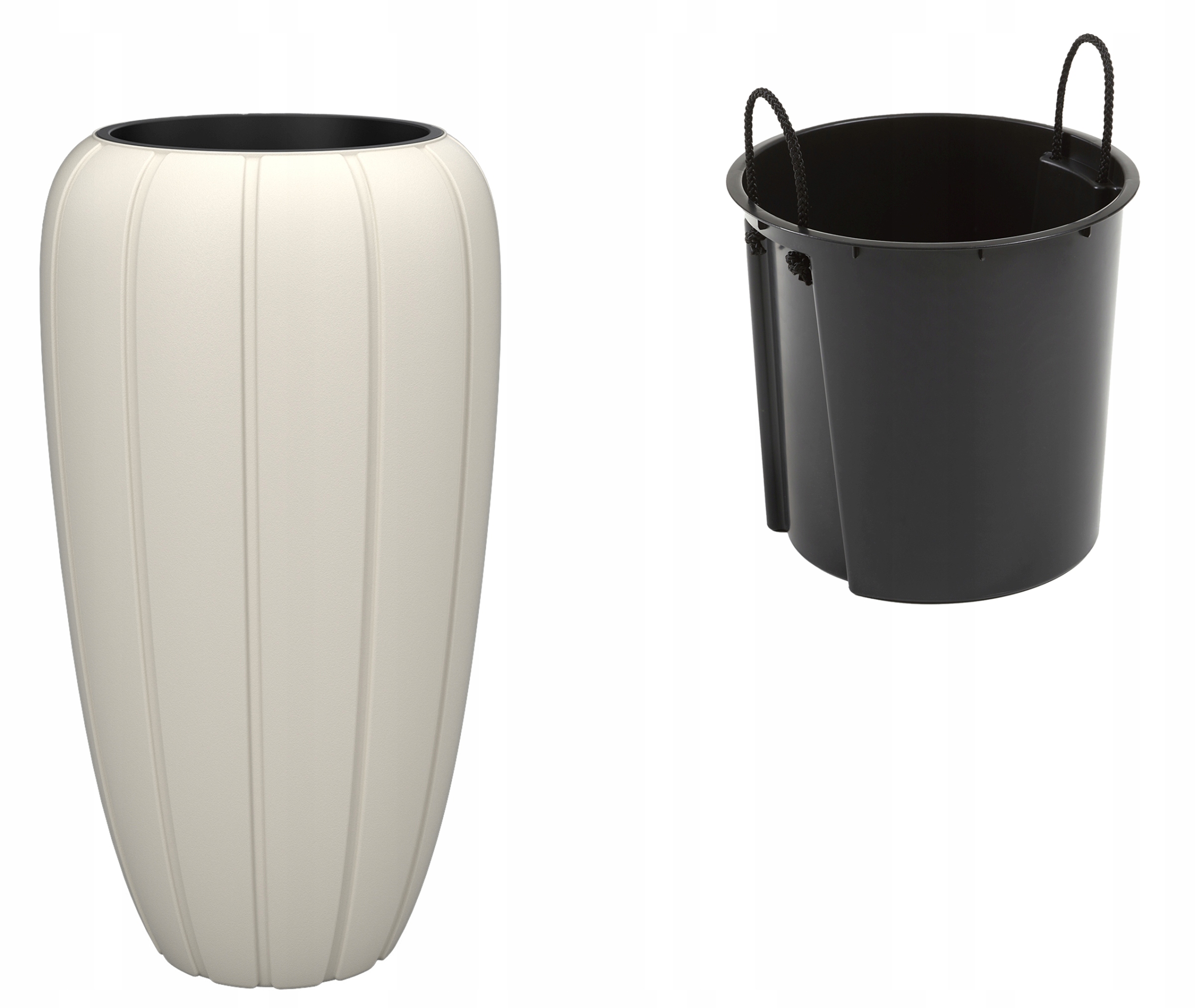 

Doniczka Z Wkładem Plastikowa Okrągła Gaja 78CM