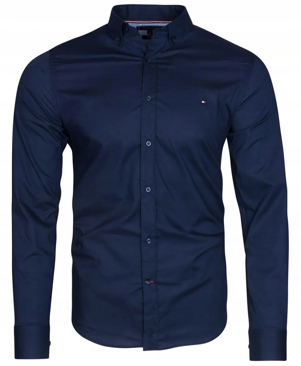 Tommy Hilfiger Pánská Slim Fit Košile Modrá XL