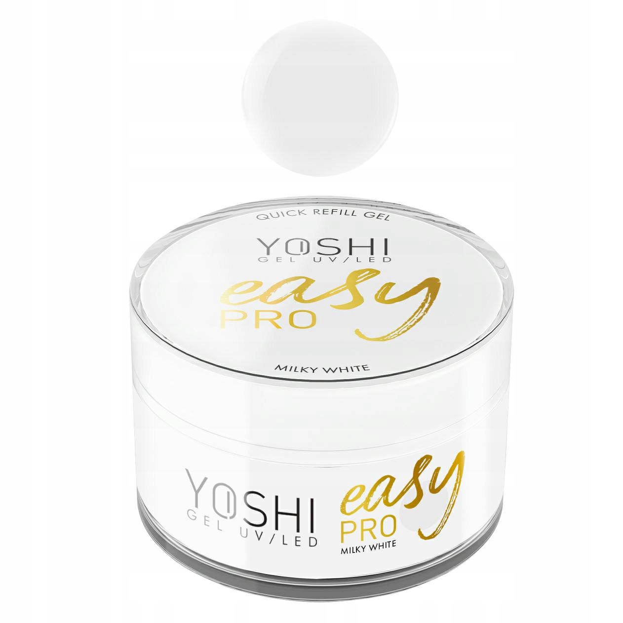 Yoshi Easy Pro Uv Led gel Milky White 50 ml stavební gel