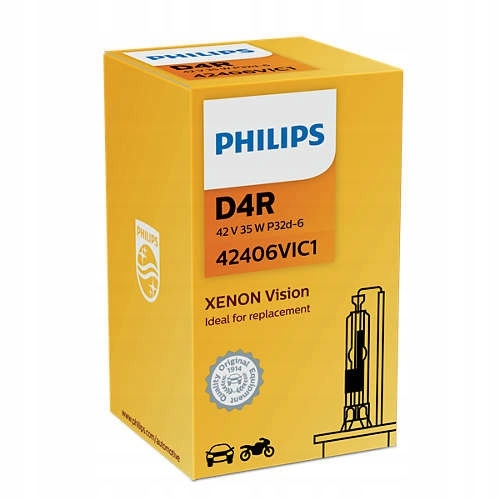 Philips D4R Vision Xenon Žiarovka 4000K 35W 42V