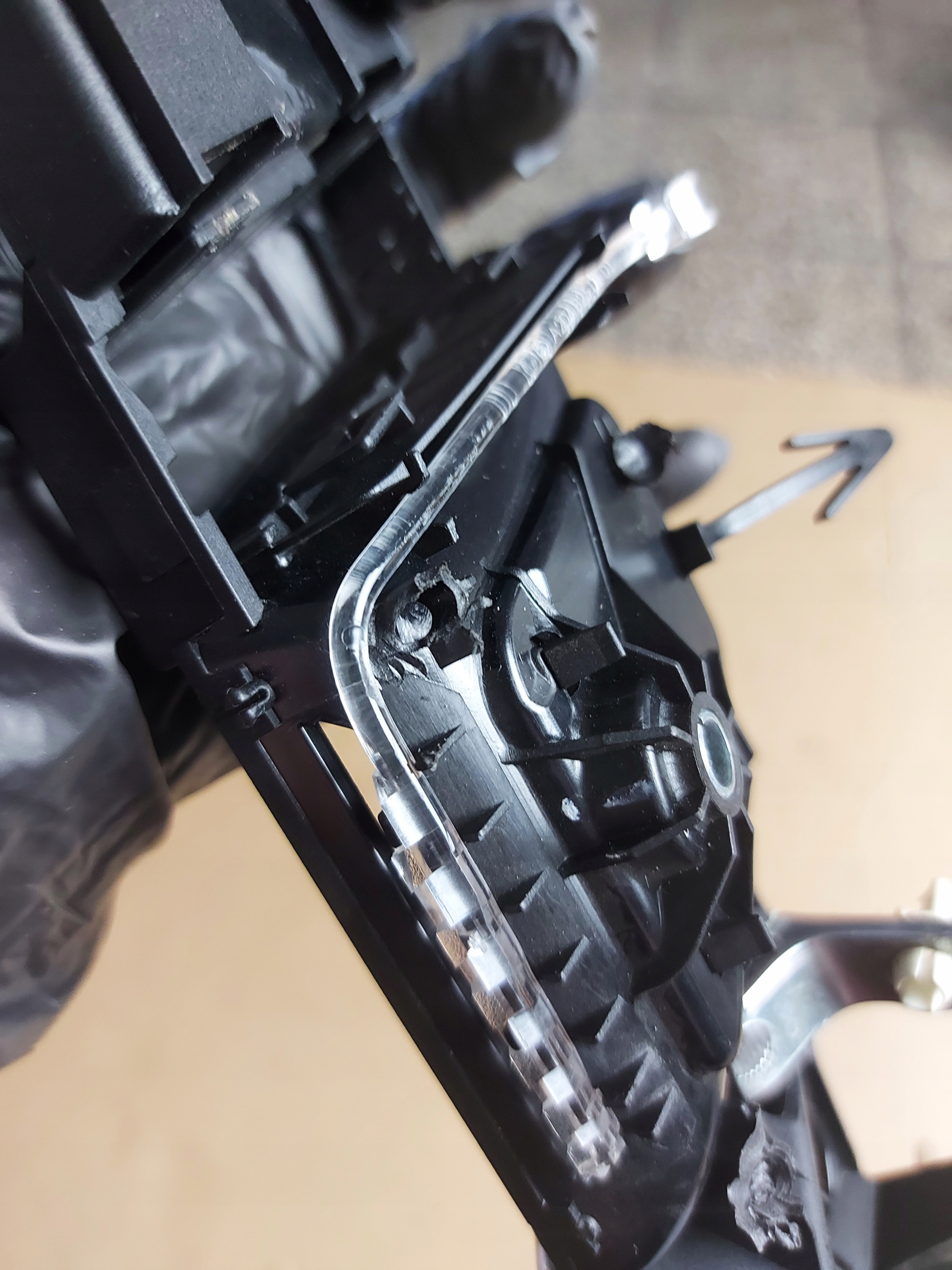 handle inner right LED MERCEDES E COUPE W207 OE EU