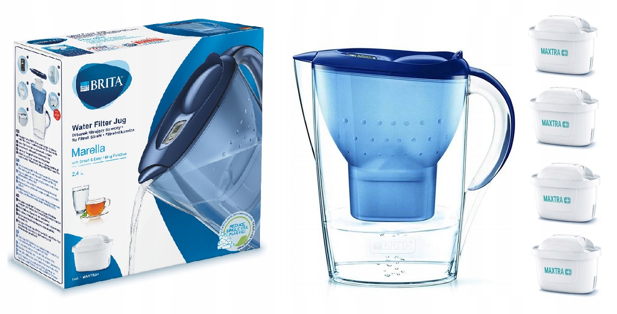 

Dzbanek Brita Marella Cool 2,4L+4 wkłady Maxtra