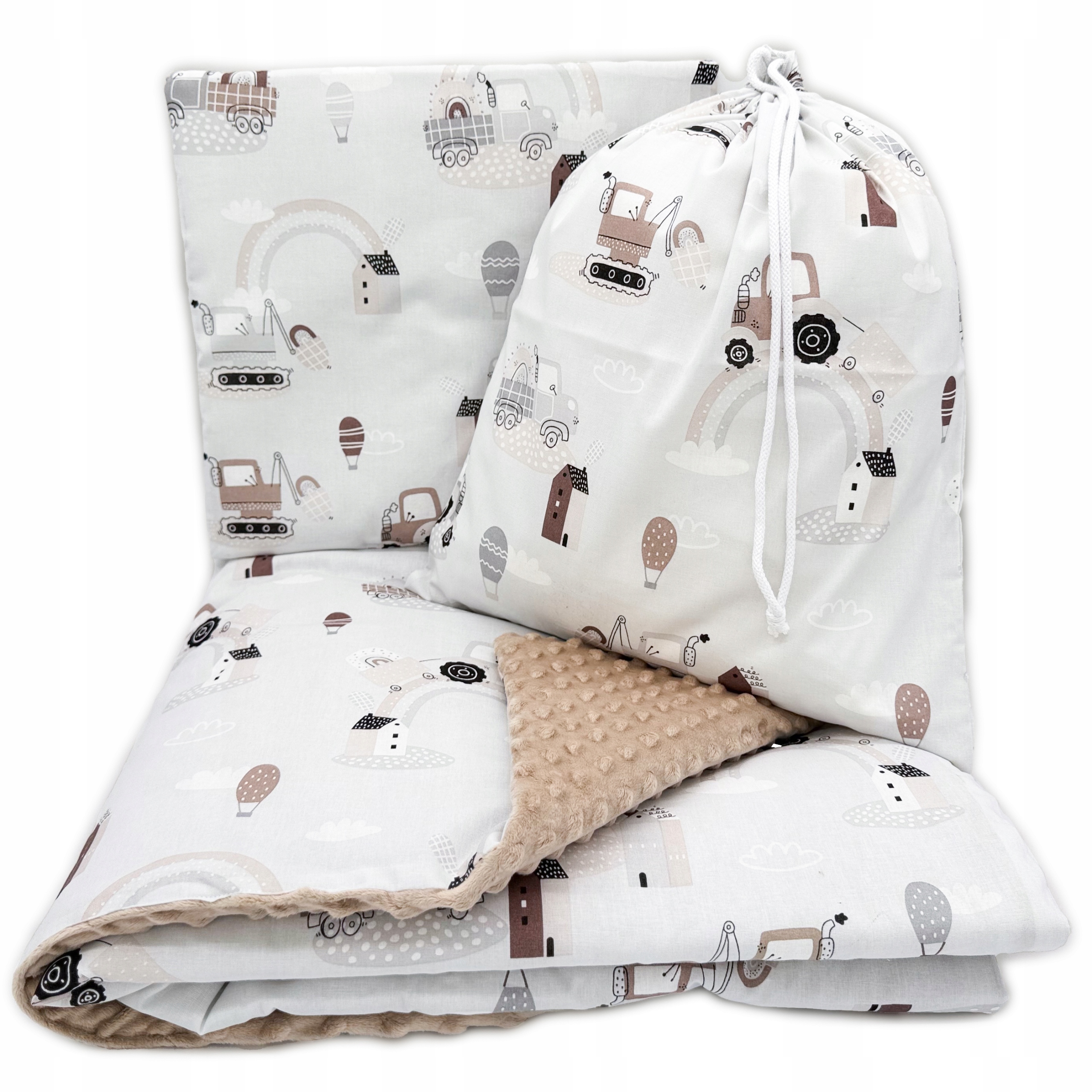 ZESTAW PRZEDSZKOLAKA KOŁDRA 100X135 + PODUSZKA 3W1