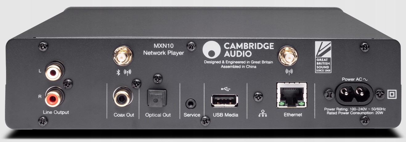 ODTWARZACZ SIECIOWY STREAMER SOLIDNY SUPER BT WIFI CAMBRIDGE AUDIO MXN10 Model MXN10