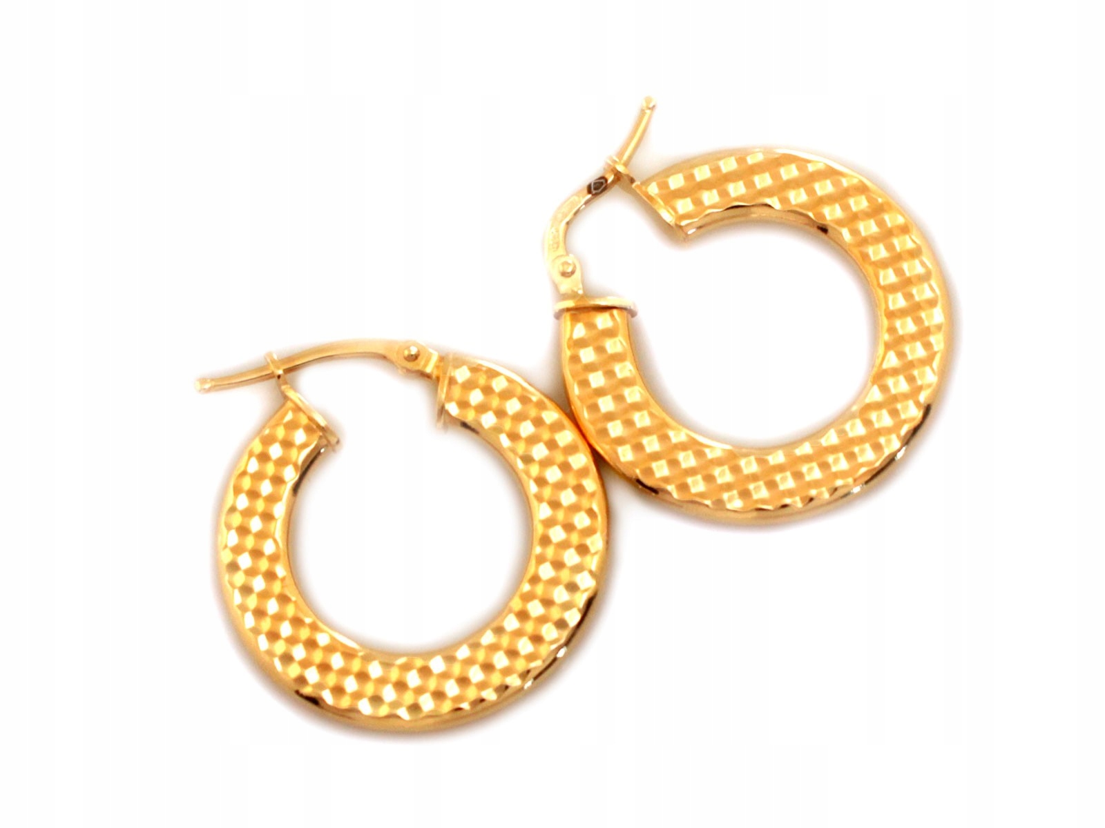 Dámské stříbrné náušnice 925, pozlacené, 26 mm, 3.95 g, značkové od klenotníka