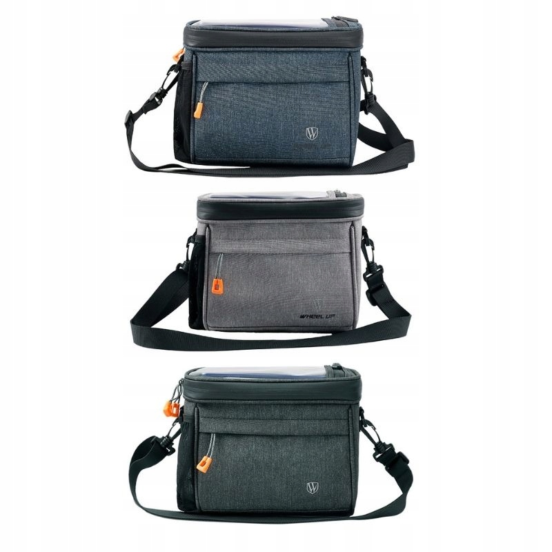 TORBA NA ROWER SAKWA NA KIEROWNICĘ ETUI TELEFON Wysokość 18 cm