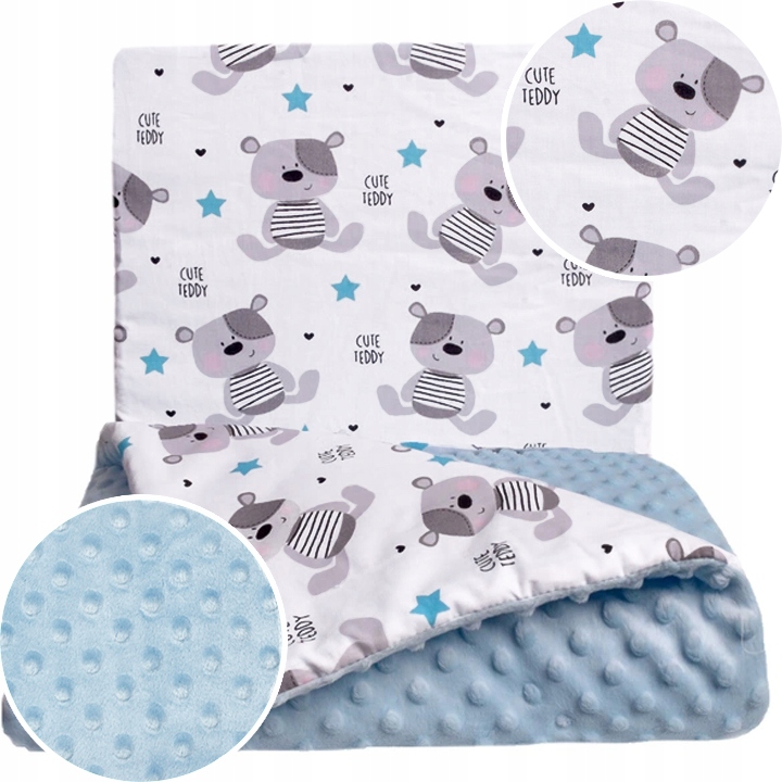 

Babyboom Kocyk + Poduszka Minky 75x100 cm Premium