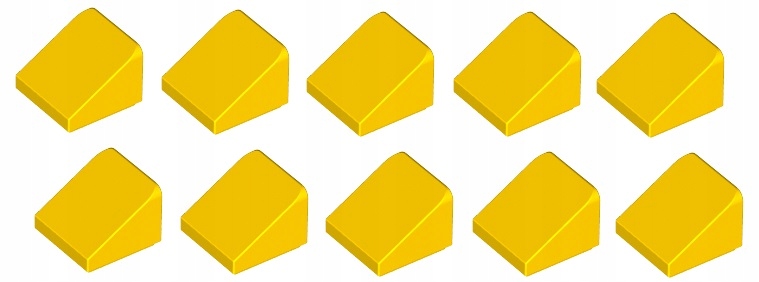 

Lego skos 1x1 żółty 10 szt 54200 Nowy
