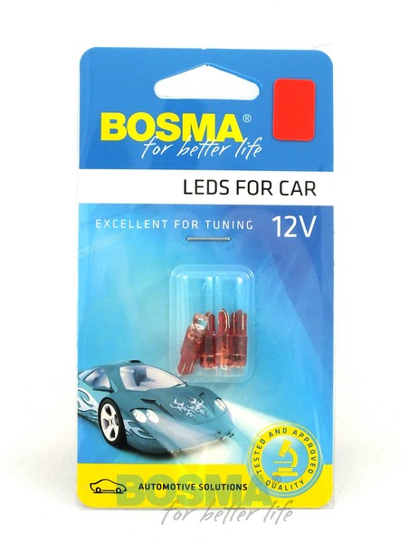 

Żarówka Led 12V 1XLED T05 Red Wide VIEWI1xLED 4pcs