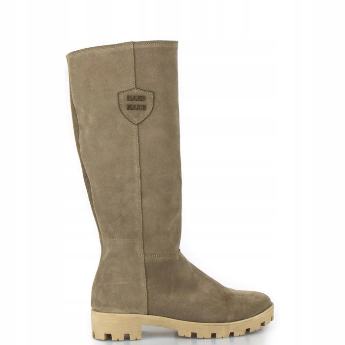 Semišové Kozačky Trapery Platformy Optimo 41