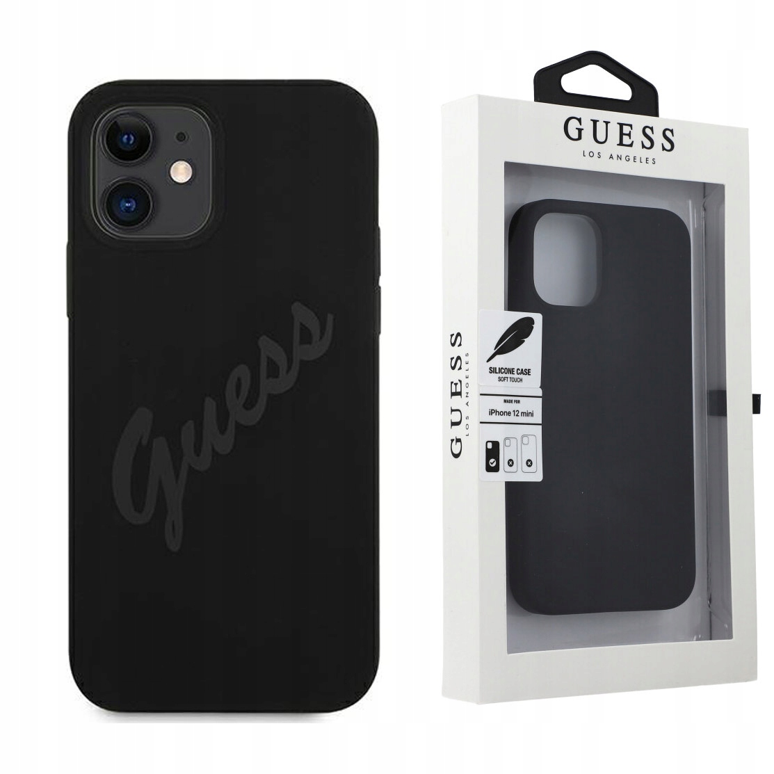 

Etui do iPhone 12 Mini, Guess Silicone Vintage