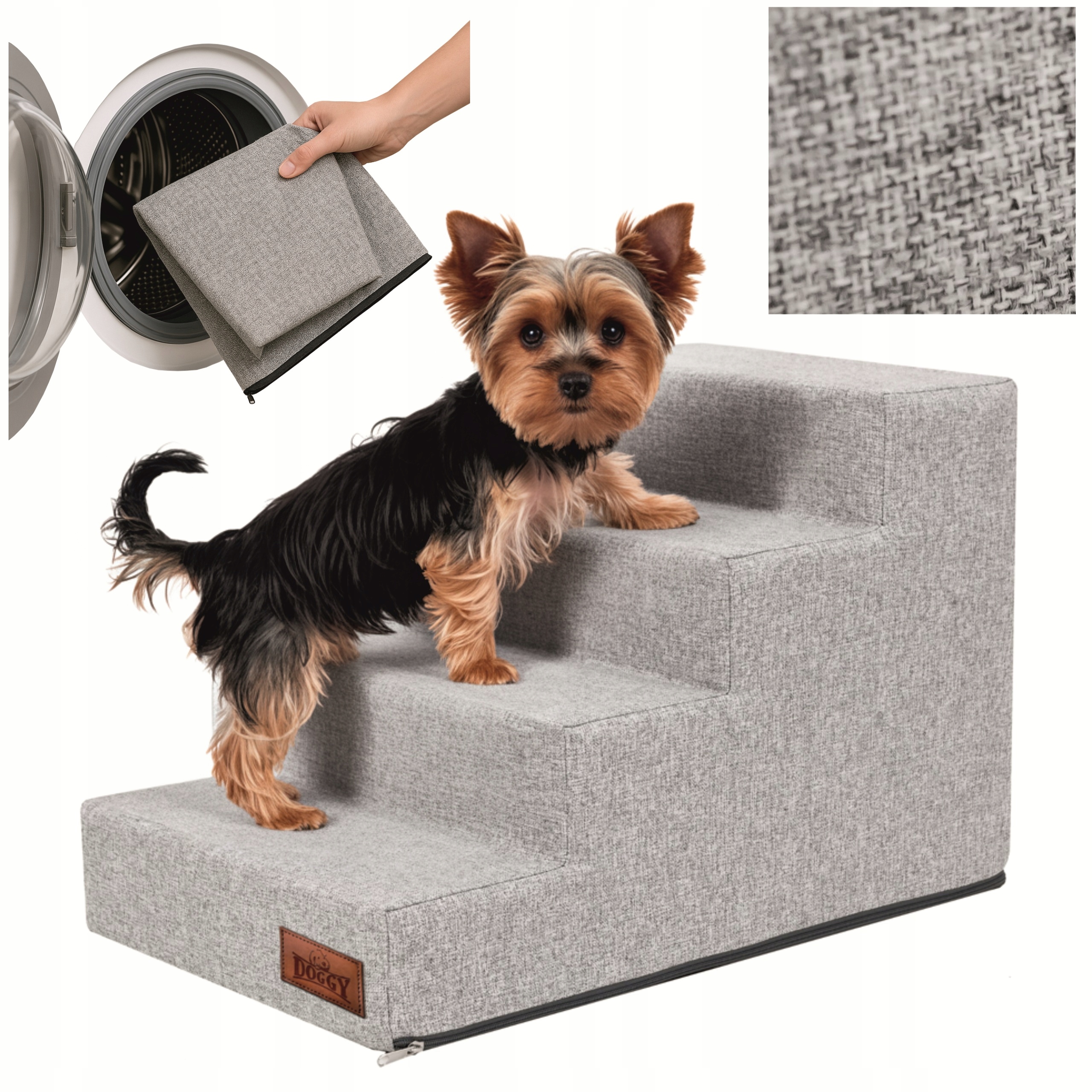 Schůdky Pro Psa Schody pro psy a kočky Rampa Protiskluzová, 4 stupně 40 cm