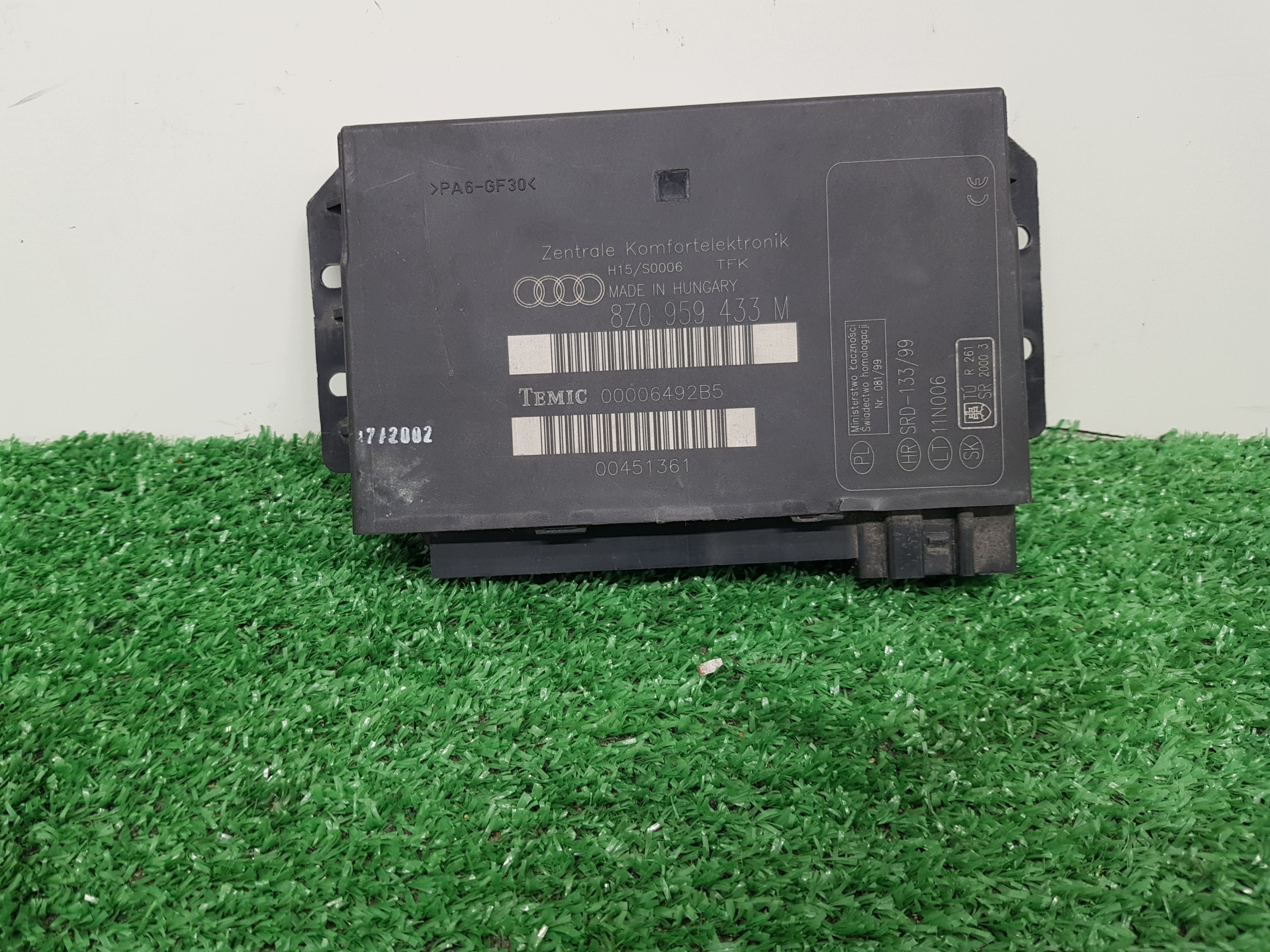 comfort control unit AUDI A2 8Z0959443M