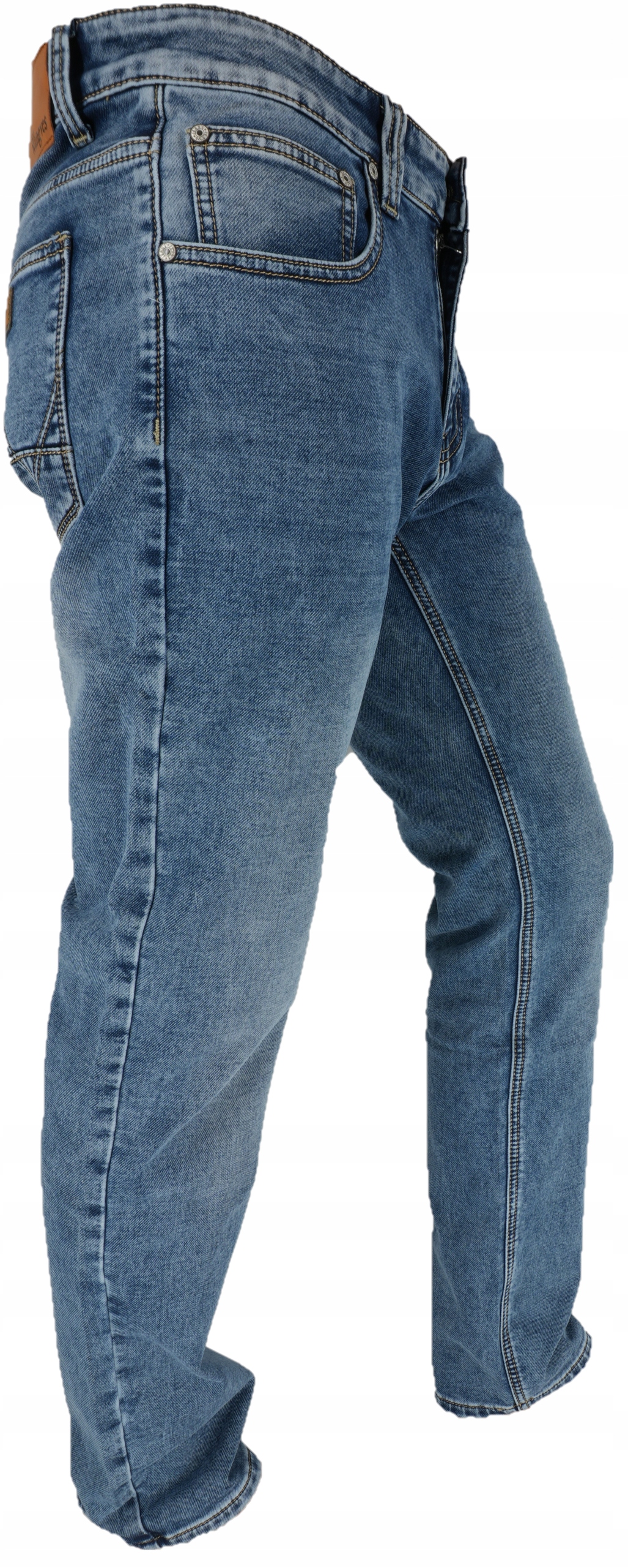 SPODNIE MĘSKIE PROSTA NOGAWKA PRZETARTE JEANSY L32 W32 Rozmiar 32/32