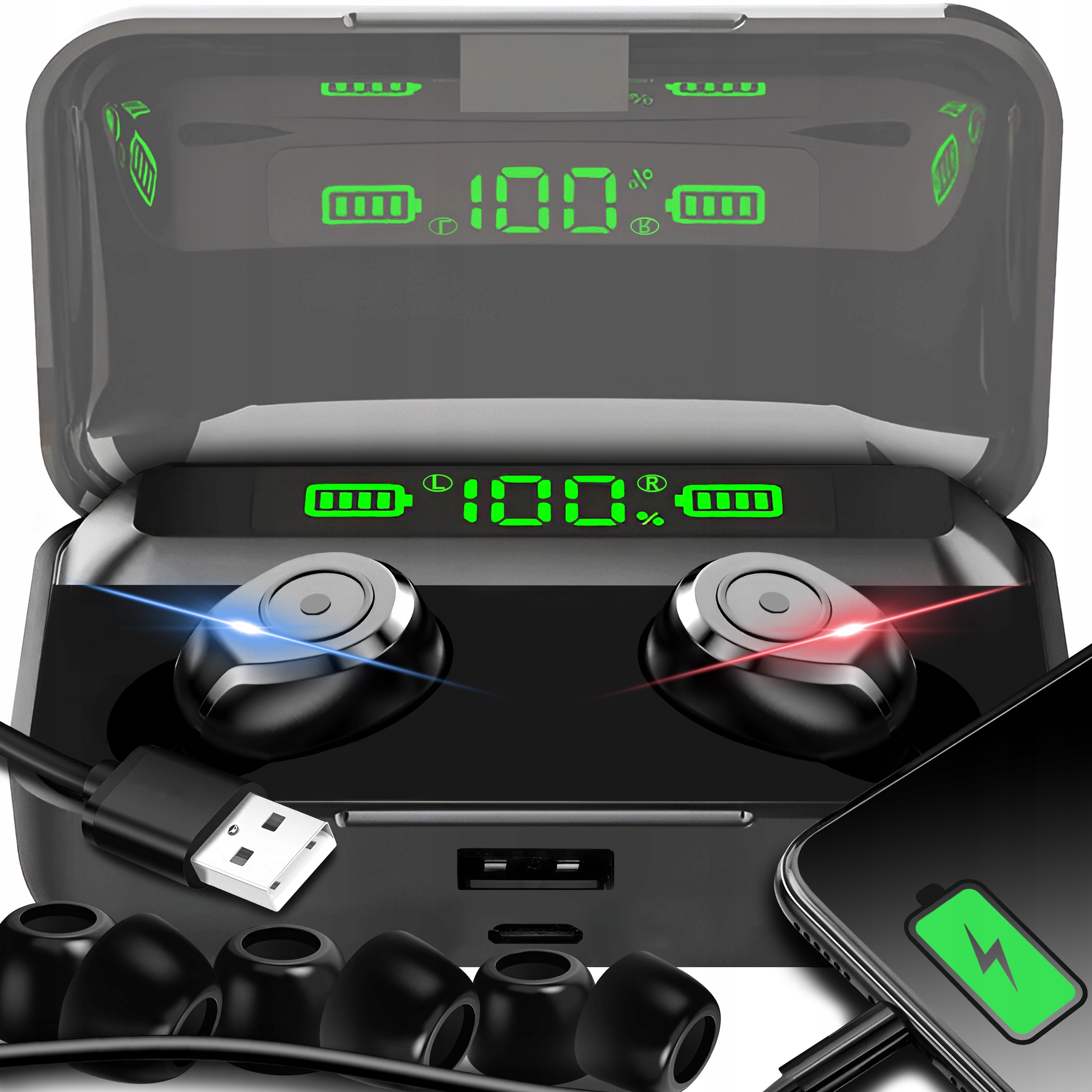 

Słuchawki Bezprzewodowe Bluetooth Pro Powerbank
