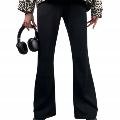 By O La La! Kalhoty Zvony Punto Černé S 36