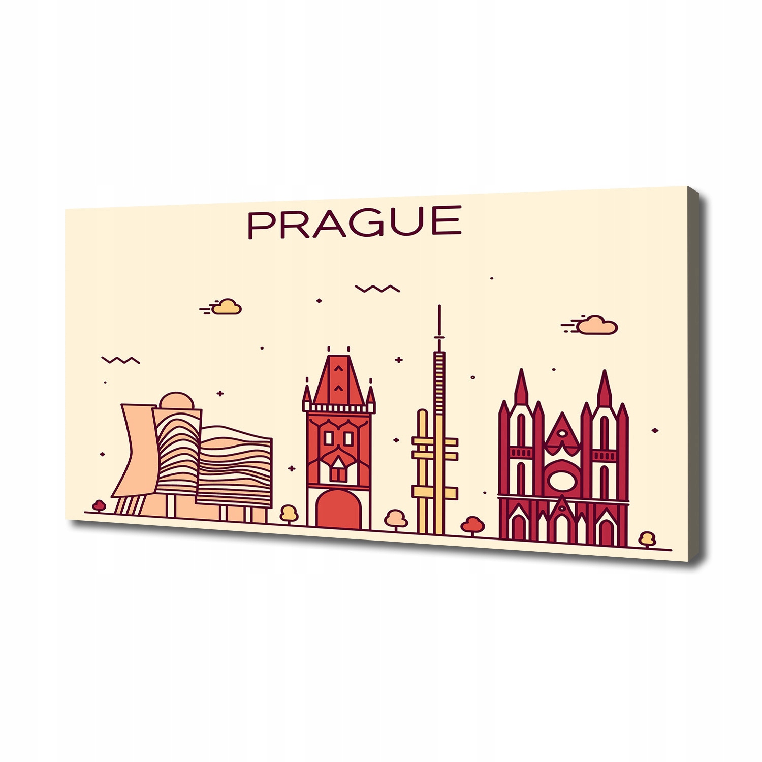 

Foto obraz na płótnie Praga budynki 140x70 cm
