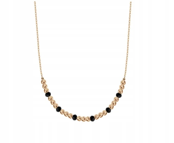 Złoty Naszyjnik z Cyrkoniami NX18328 Verona Jewellery