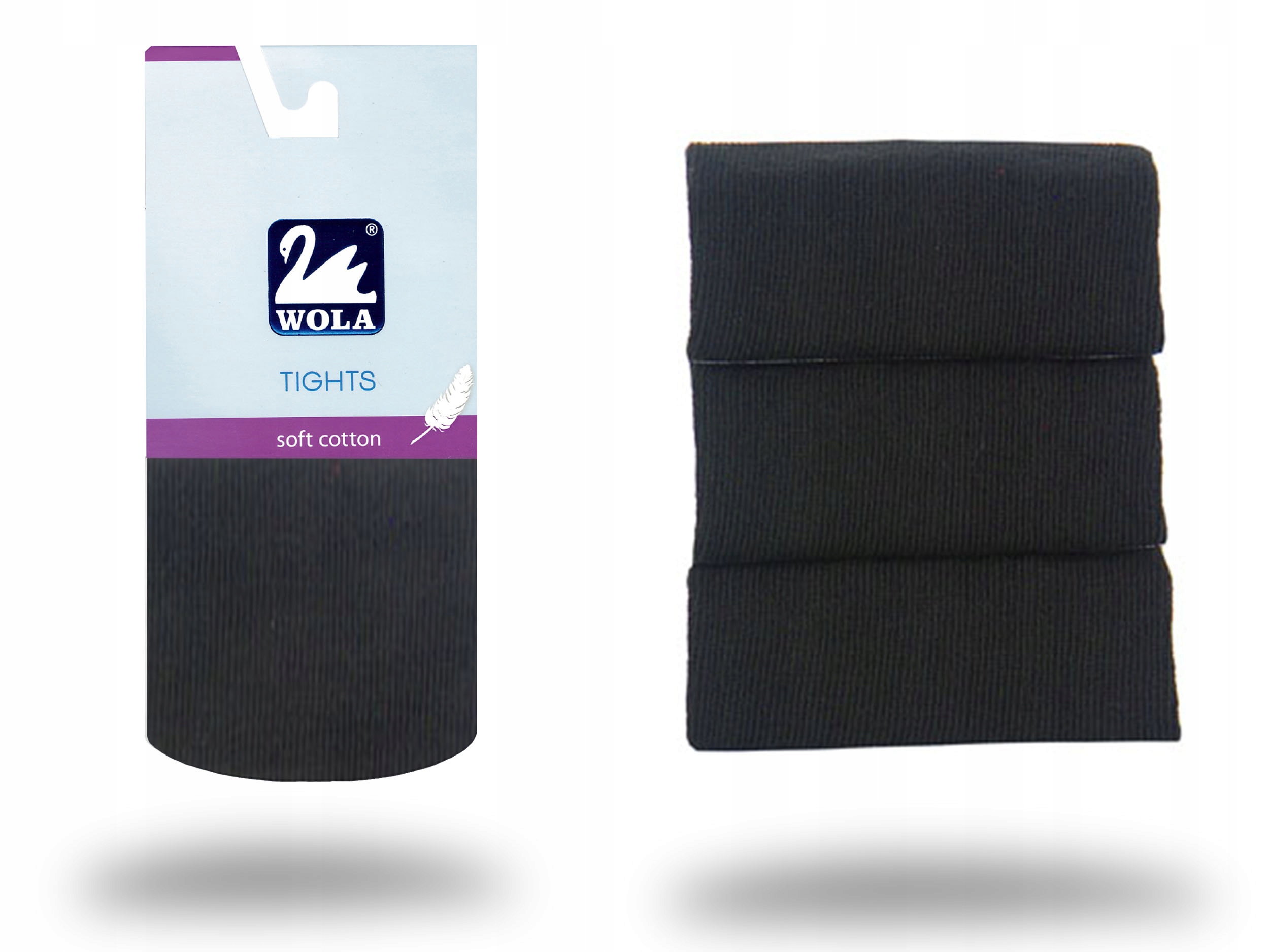 

Rajstopy Wola Soft Cotton, black G95, 80-86