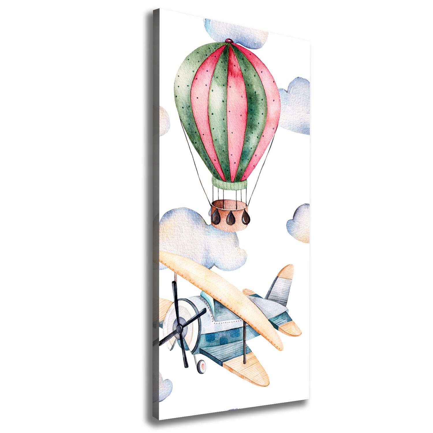 

Foto obraz na płótnie Balony i samoloty 50x125 cm
