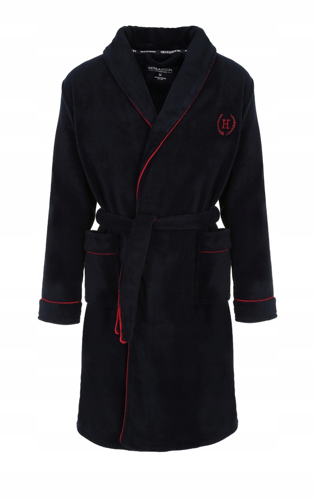 HENDERSON Szlafrok Męski Długi Rękaw 36375 59X M Długość do kolan