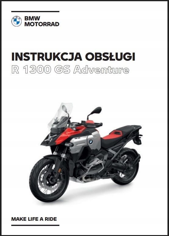 BMW R1300GS ADVENTURE POLSKA INSTRUKCJA OBSŁUGI MOTOCYKLA...