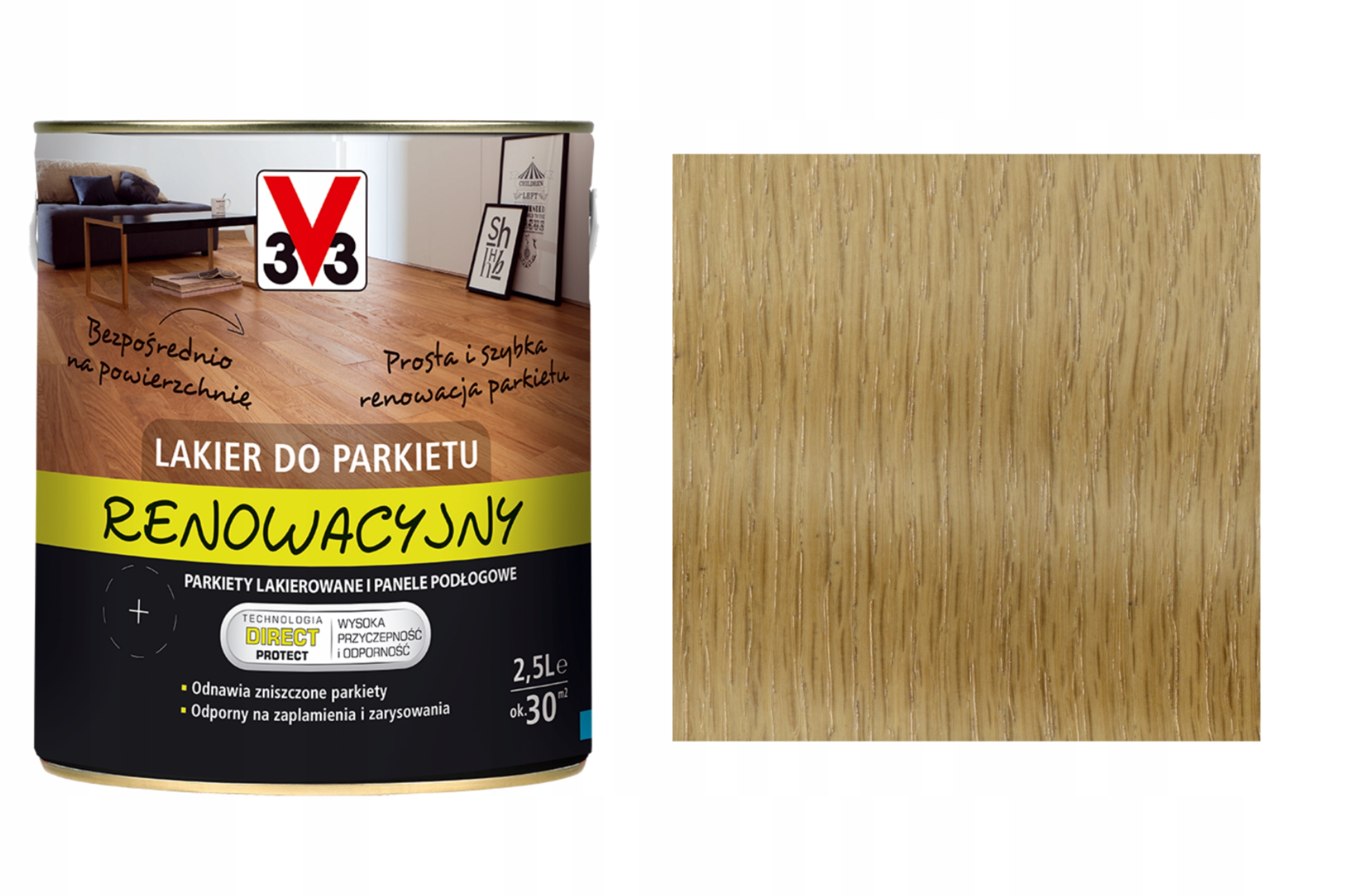 V33 Lak na parkety Renovační lesk 2,5L