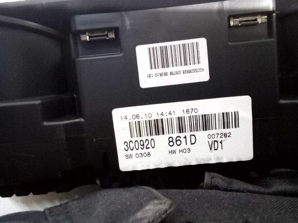 VW Passat B6 dials dials 3C0920861D