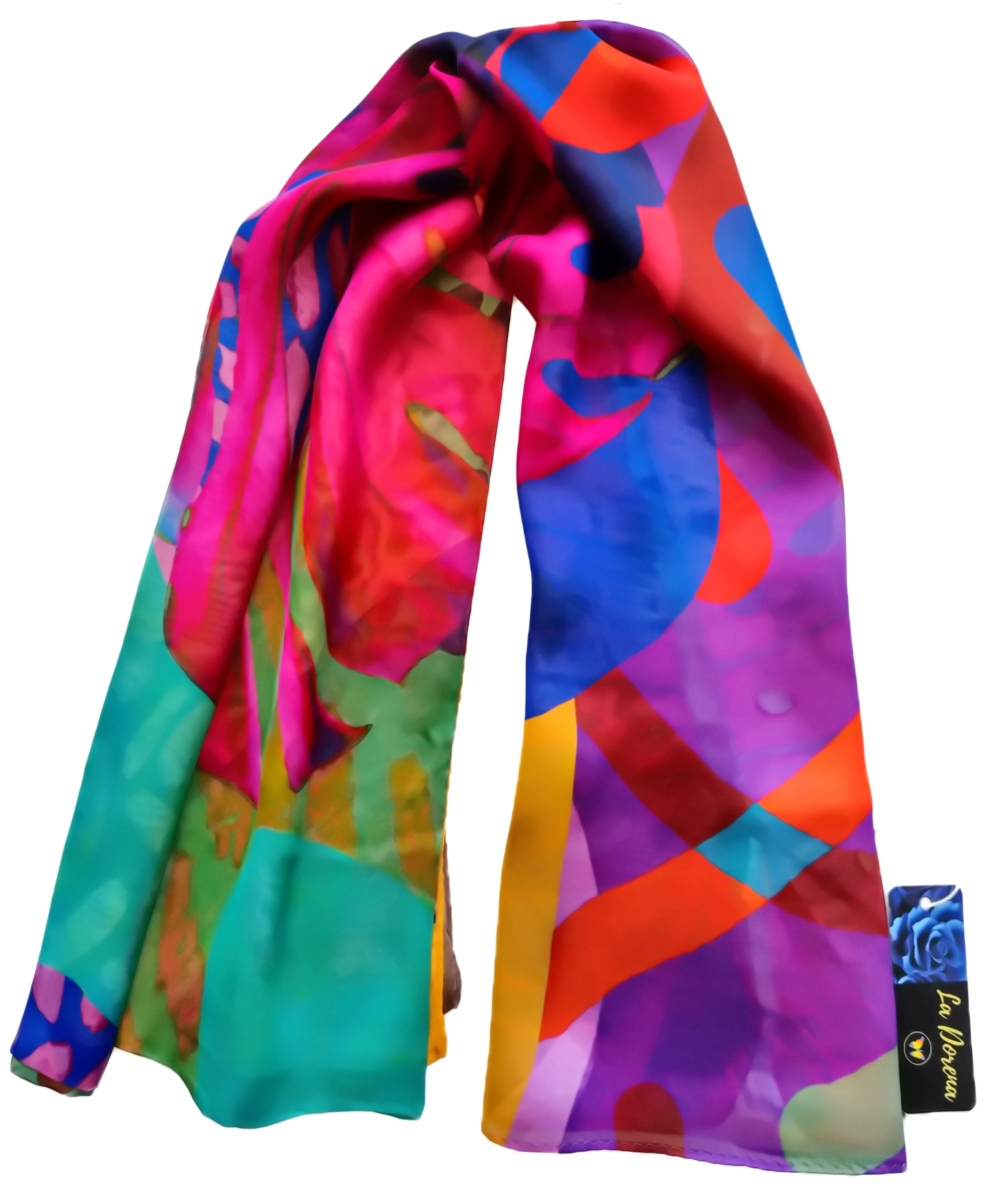 SZALIK JEDWABNY SZAL 100% NATURALNY JEDWAB MORWOWY JAKOŚĆ HQ Materiał dominujący jedwab