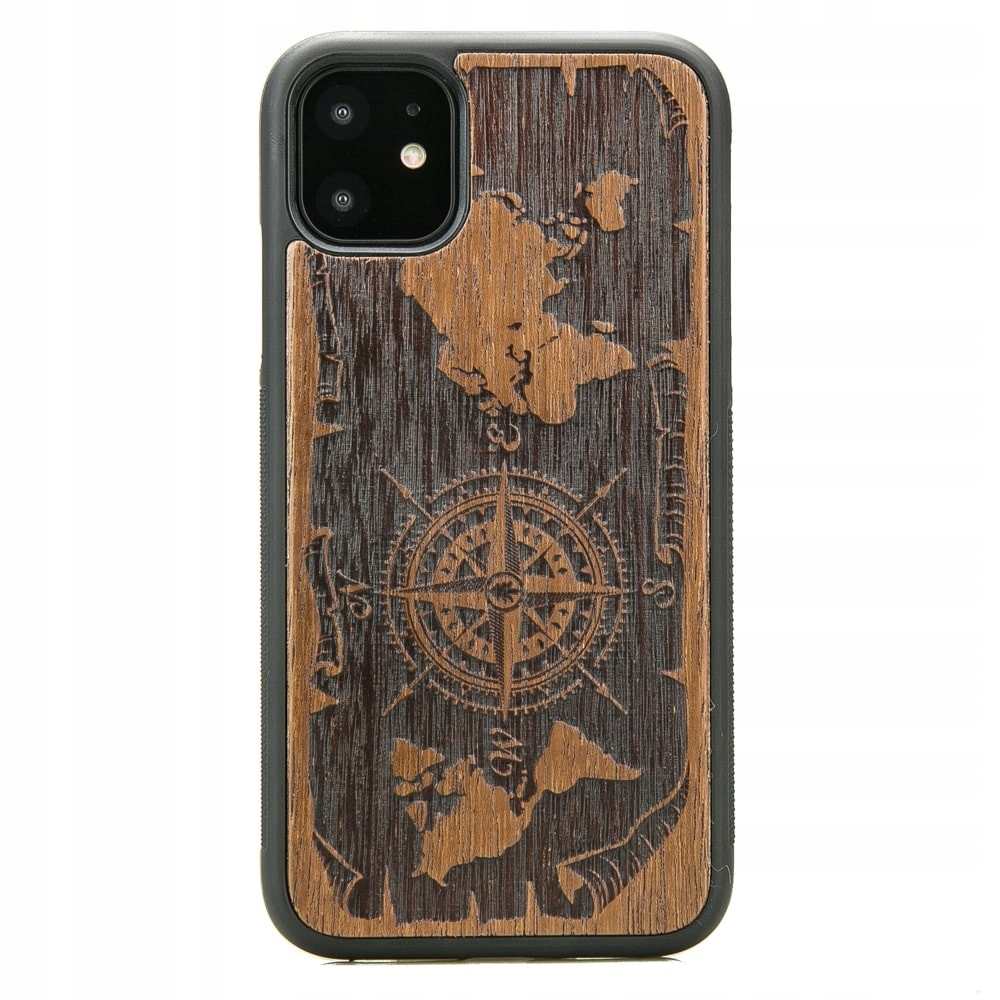 Pouzdro Bewood pro iPhone 11 Růže Větrů Merbau