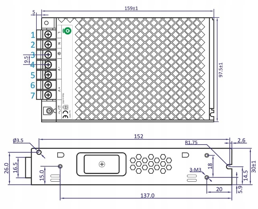 ZASILACZ MODUŁOWY PREMIUM 5V 22A 110W DO TAŚM LED EAN (GTIN) 5902135124970