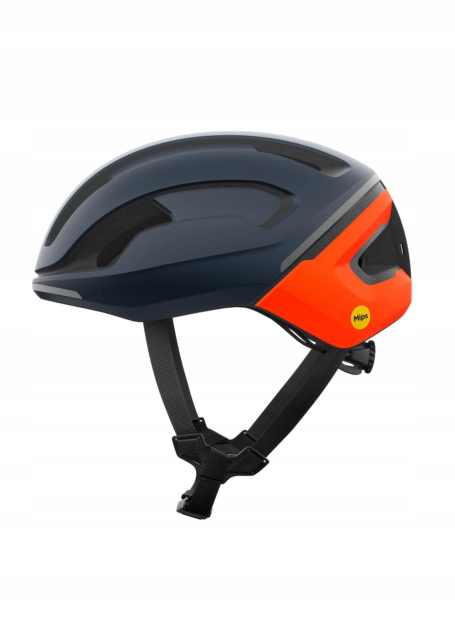 Silniční přilba Poc Omne Beacon Mips apatite navy/fluo orange matt M