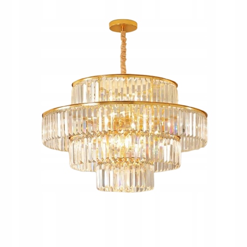 Palazzo zlatý krištáľový luster 60 cm 10xE14