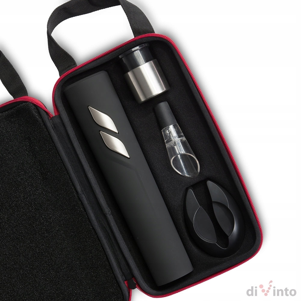 Korkociąg Elektryczny ZESTAW W ETUI Prezent na Urodziny Święta Ślub Wesele Producent Divinto