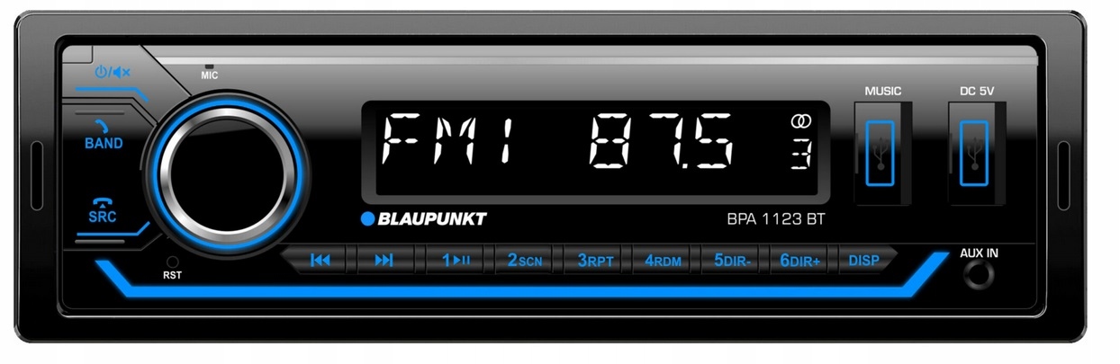 Blaupunkt BPA1123BT autorádio Aux Usb MP3 Bluetooth VarioColor