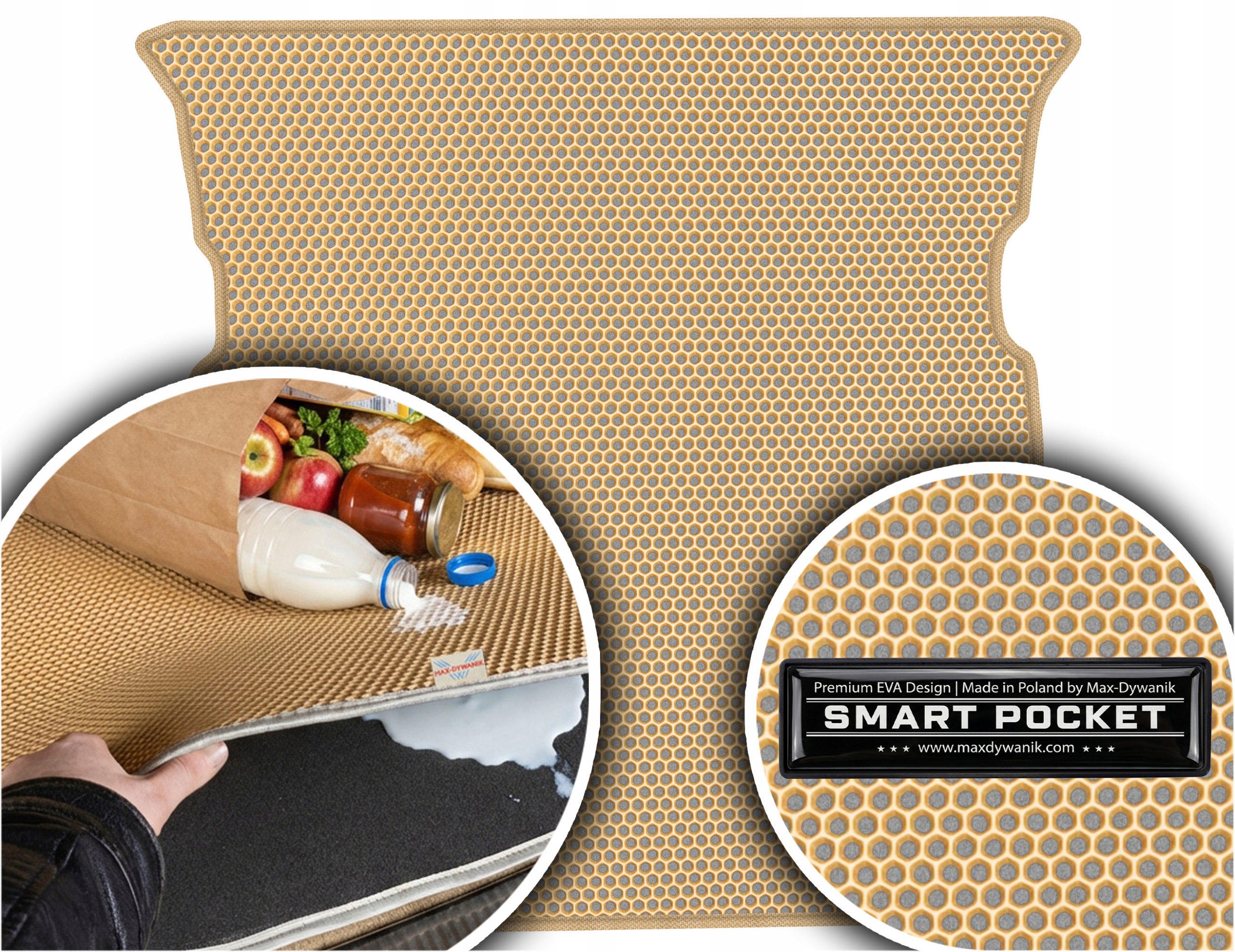 Peugeot 4007 Suv 7os 2007-2012 Vložka do zavazadlového prostoru Eva Smart Pocket Béžová