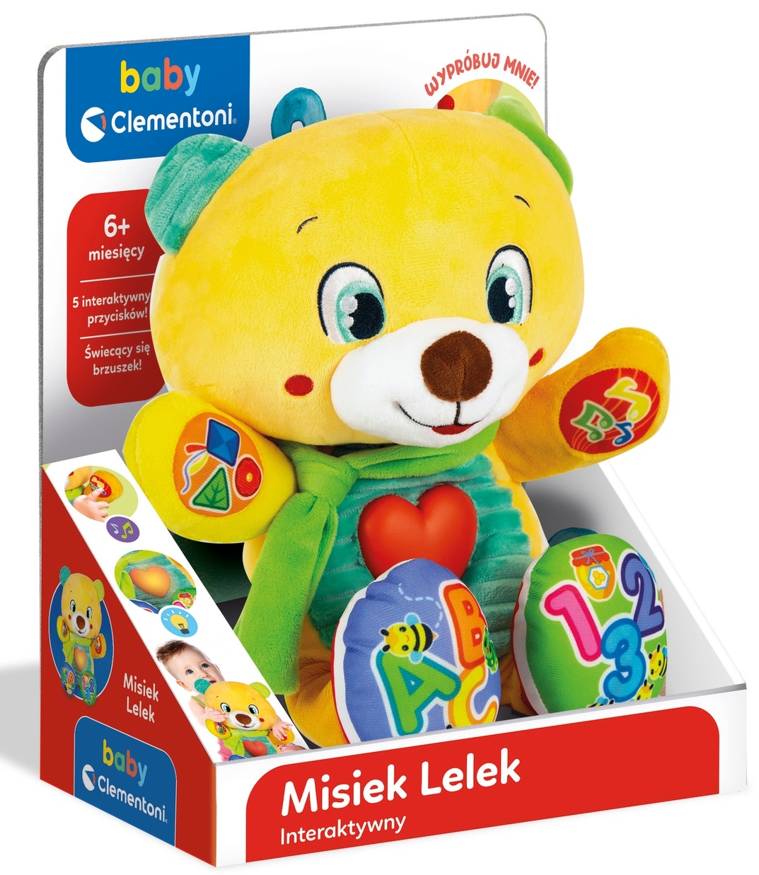 

Interaktywny Misiek Lelek Dla Dzieci 6mies+ Nauka