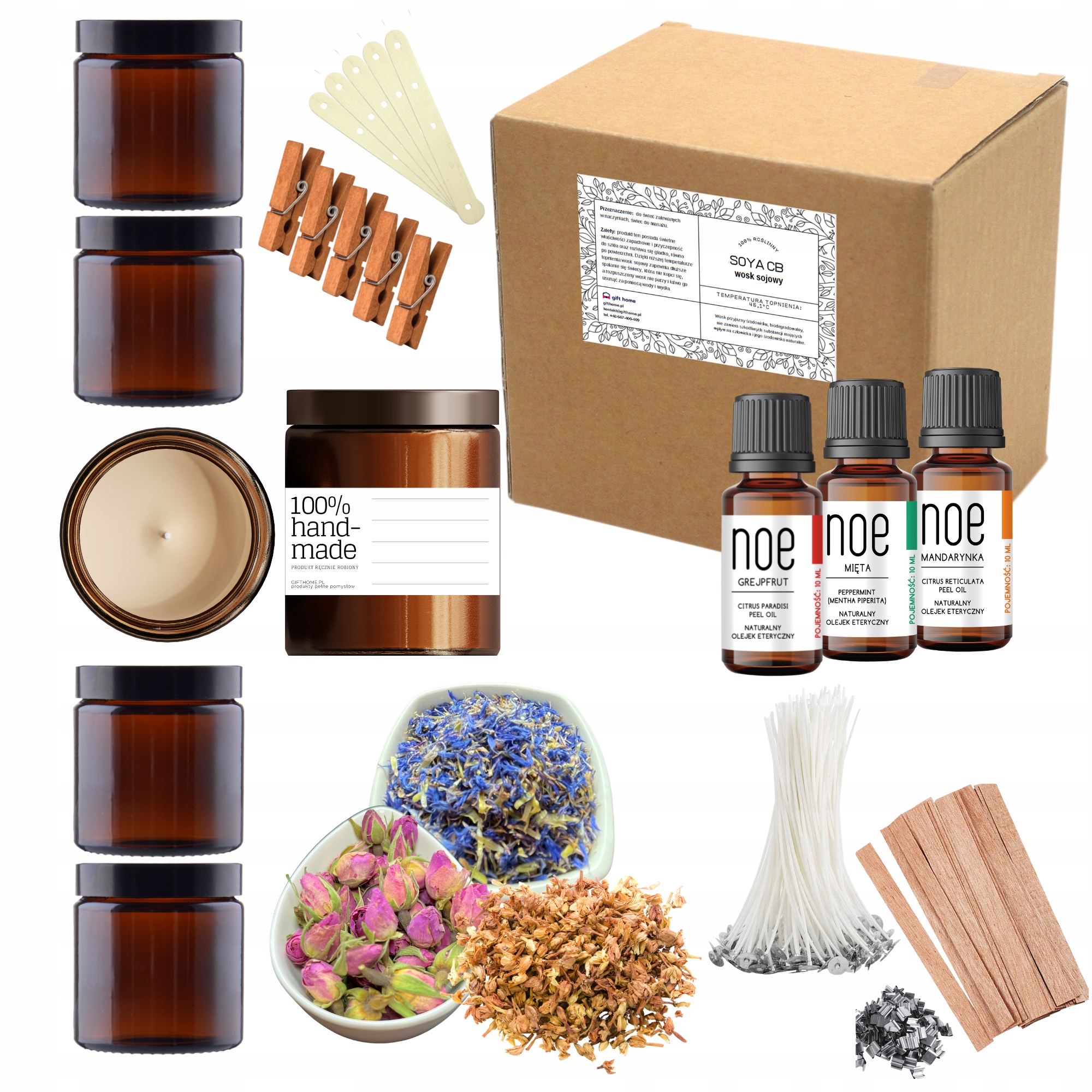 

Zestaw Do Wyrobu Robienia Świec Świeczek Diy 39 el